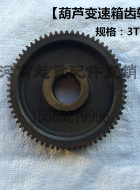 电动葫芦变速箱齿轮 3T葫芦减速机齿轮二轮 葫芦后肚齿轮全套配件