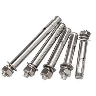 不锈钢膨胀螺丝304国标M6M8M10M12M16加长外拉爆螺栓钉68 12mm