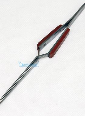 台湾宝工1PK-118T木柄不锈刚细尖反弹镊子长尖嘴镊子尖头镊子特价