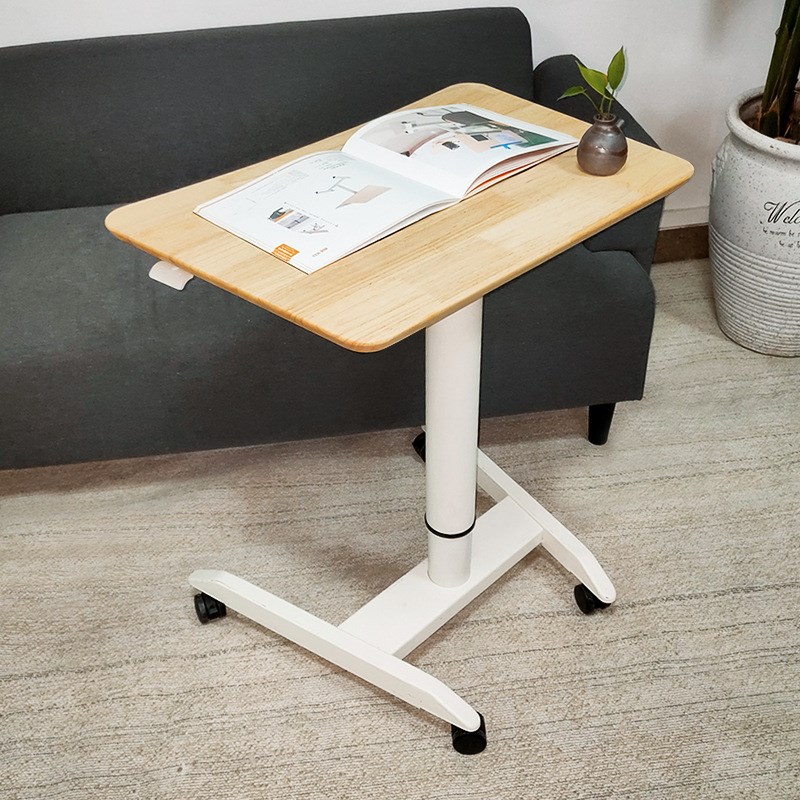 气动站立式可移动学公电脑讲台桌子懒人沙发床边桌 现货