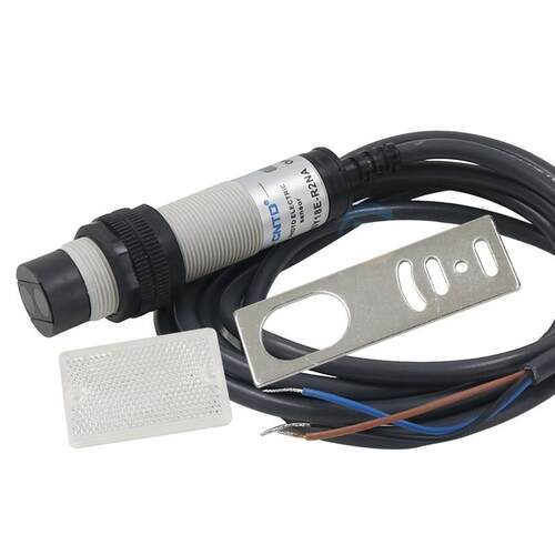 昌得光电开关CGY18E-R2NA三线NPN常开M18镜面反射12V感应2米24V