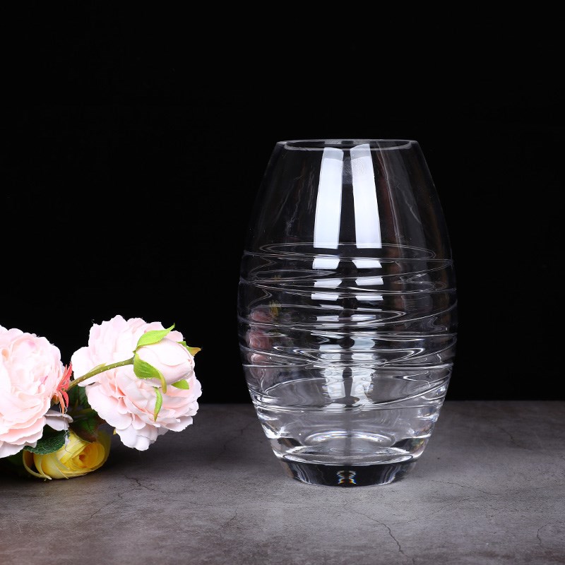 大号落地直筒水培富贵竹透明玻璃花瓶鱼缸婚庆路引插花圆柱形北秦