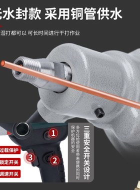 开邦K668水钻机混凝土空调打孔机大功率打洞机两用支架钻孔