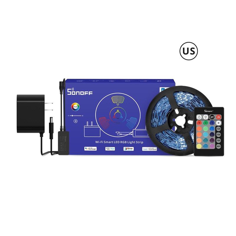 sonoff L2-Lite-5M-US/EU易微联室内RGB智能灯带不防水支持Alxea