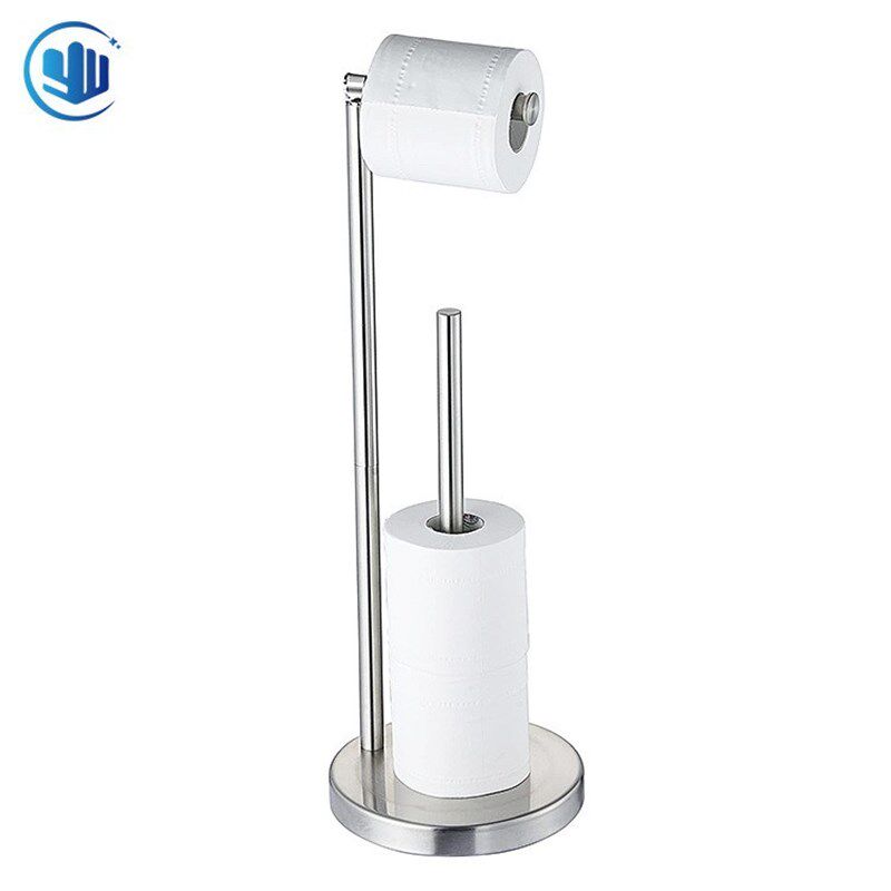 跨境不锈钢纸巾架浴室厨房卷纸架厕纸收纳架家用卫生间落地纸巾架