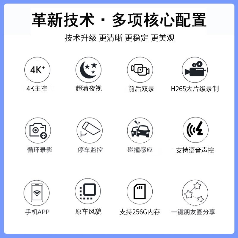 马自达阿特兹昂克赛拉XC30/CX4/CX54K夜视高清行车记录仪
