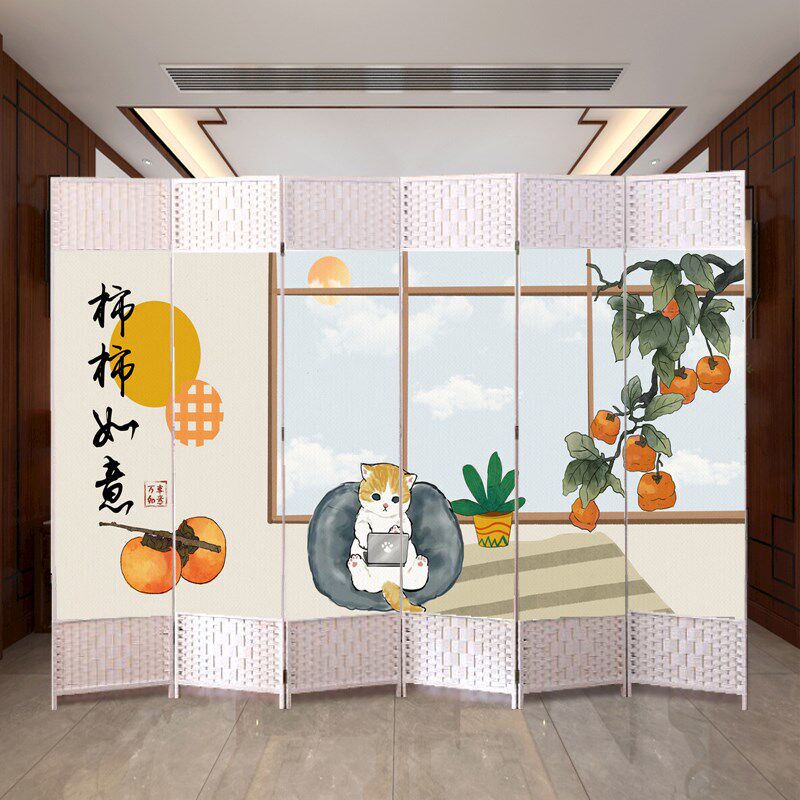 新式屏风隔断客厅推拉折叠移动经济型遮挡墙简约现代轻奢玄关家用