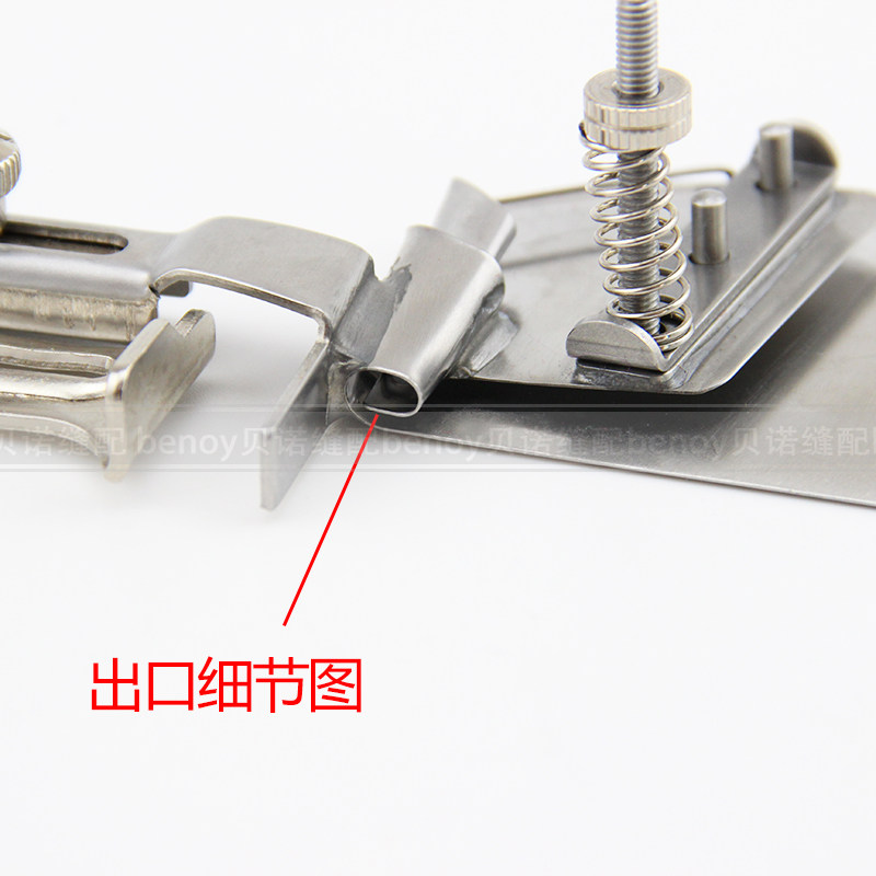 工业平车同步车j包松紧带橡筋卷边拉筒卷边器袖口下摆松紧带卷边