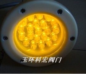 喷泉专用 LED水下灯 景观灯 21颗灯珠 黄色 220v