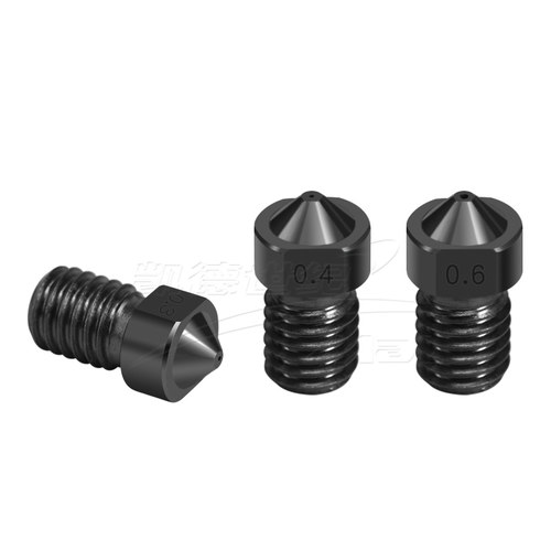 3D打印机配件 E3D喷嘴硬化钢模具钢超硬喷嘴喷头 耐磨耐腐蚀喷头