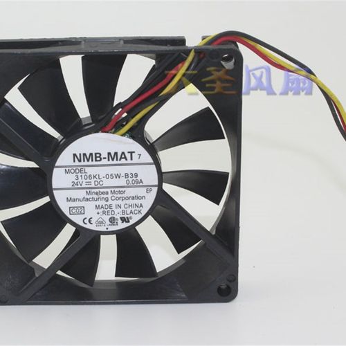 NMB 3106KL-05W-B39 风扇 24V 0.09A 3线3Pin座