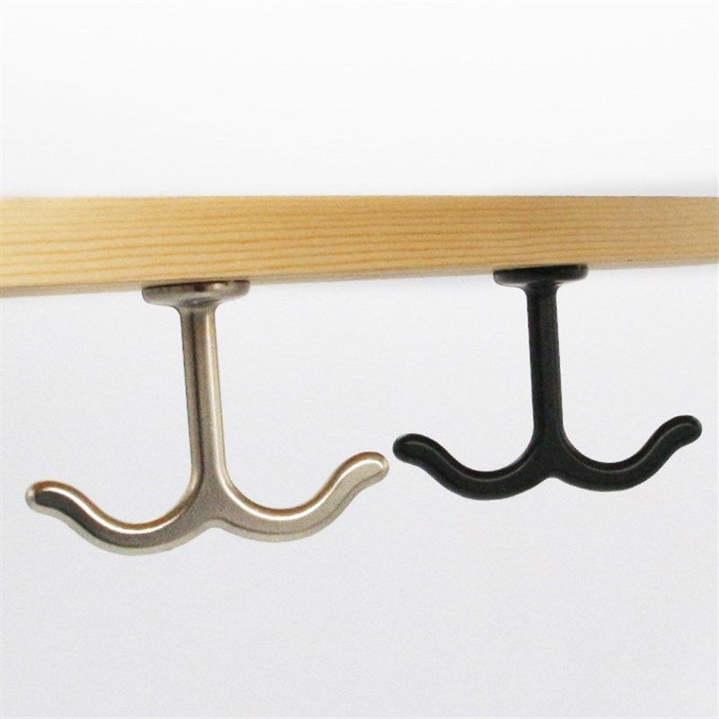 欧式挂钩单个倒装锌合金吊顶双钩橱柜衣柜大衣毛巾帽子创意挂钩,工业油品/胶粘/化学/实验室用品,马弗炉/电阻炉/实验炉,淘宝优惠券,粉丝福利购,淘宝优惠卷