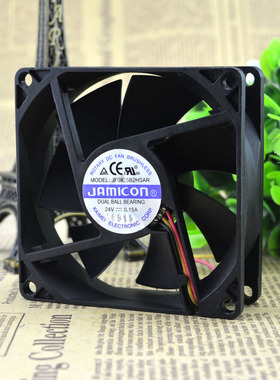 原装 JAMICON JF0825B2HSAR 24V 0.15A 8025 8CM 3线 变频器 风扇