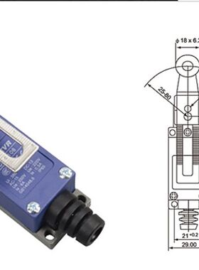 兰德威尔LADEVR行程开关CZ-8108限位开关自复位限位器装置滚轮