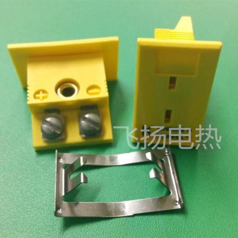 K型热电偶插头面板插座连接插头接线面板T型J型热电偶连接器