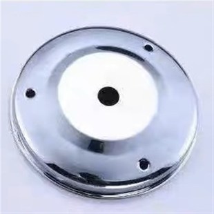 明装三角淋浴龙头遮丑盖混水阀固定座配件明管淋浴后盖通用不锈钢