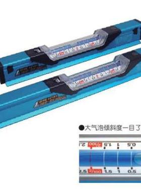 日本亲和SHINWA企鹅蓝色水平尺倾斜度用一管式 76358 ,76359