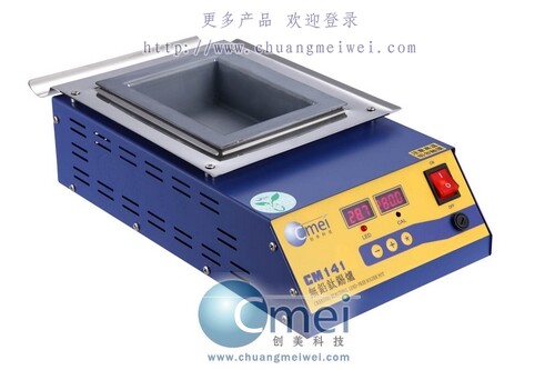 创美威CM-141方形无铅锡炉方型钛合金浸锡炉高温600度浸焊熔锡炉