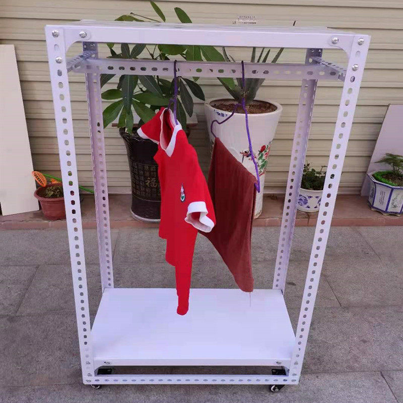 角钢货架家用小型置物架多层储物C架超市展示仓库仓储带轮子角铁