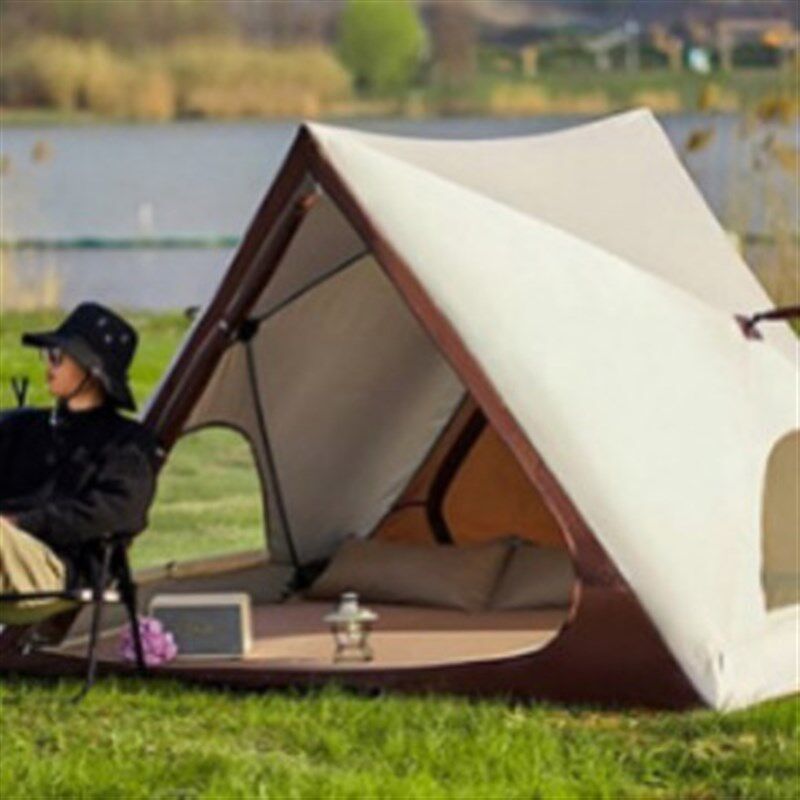 帐篷户外露营折叠k便携式野营速开三角帐篷帐篷免安装一体式帐篷