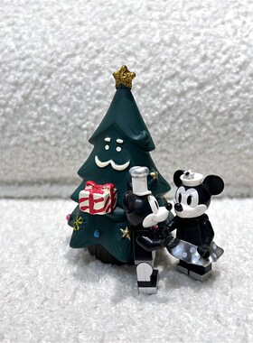 迷你胖胖圣诞树松树冬日绿色桌面圣诞G节装饰小摆件盆景公仔小礼