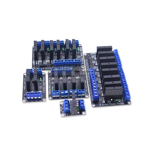 1/2/4/6/8路 5V12V24V低电平直流控制交流固态继电器模块 240V2A