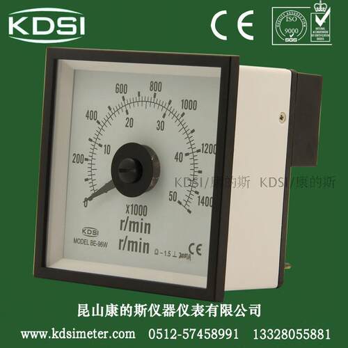 指针式转速表BE-96W DC10V1400r-min 广角度仪表 转速表 96*96