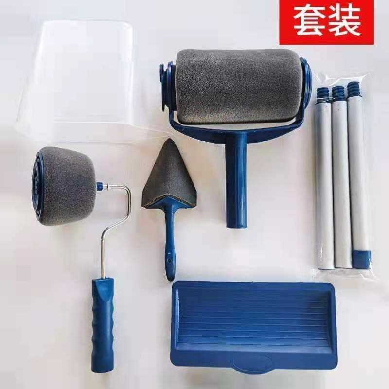 热卖多功能油漆滚筒刷 油漆刷 涂料刷墙角刷5T件套刷漆工具套装