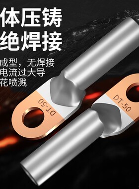 DTL 16/35/50/70/95/120/15B0/185/240/300铜铝鼻过渡线耳接线端