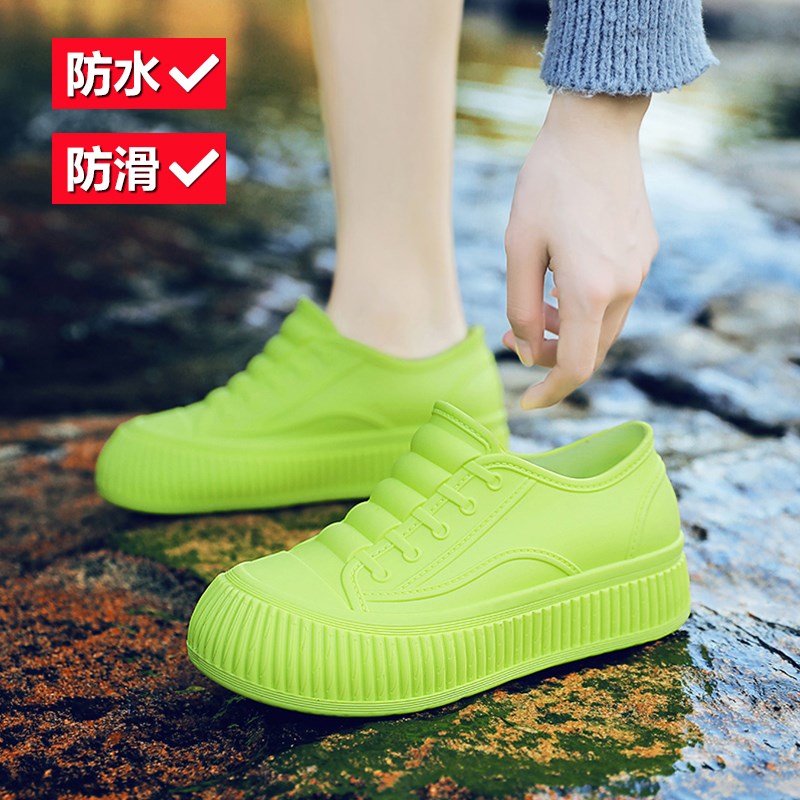 雨鞋女款夏季外穿时尚软底水鞋防滑防水低帮雨靴厚底厨房工作胶鞋