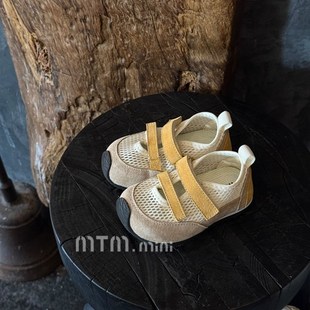 夏季新款女宝宝软底n学步鞋0-3岁男小童单网鞋婴幼儿鞋透气半凉鞋