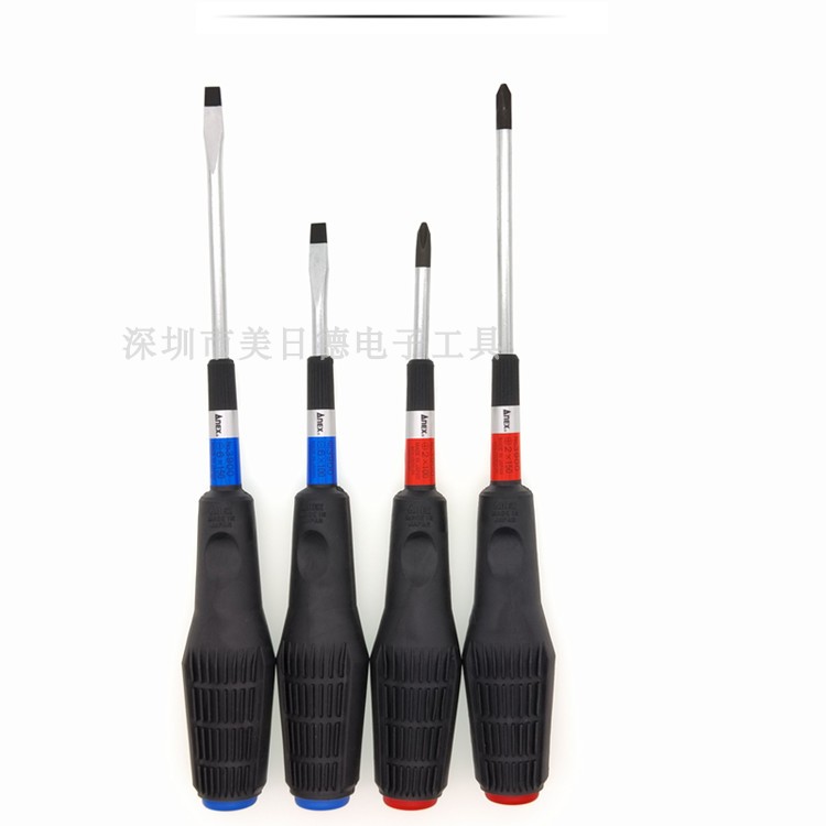 日本ANEX安力士NO.3900软柄螺丝刀一字起子改锥PH2十字磁性螺丝批