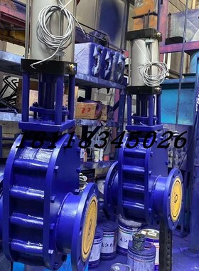 Z644TC气动耐磨陶瓷双闸板阀排渣干灰煤灰输料进出料阀双插板阀