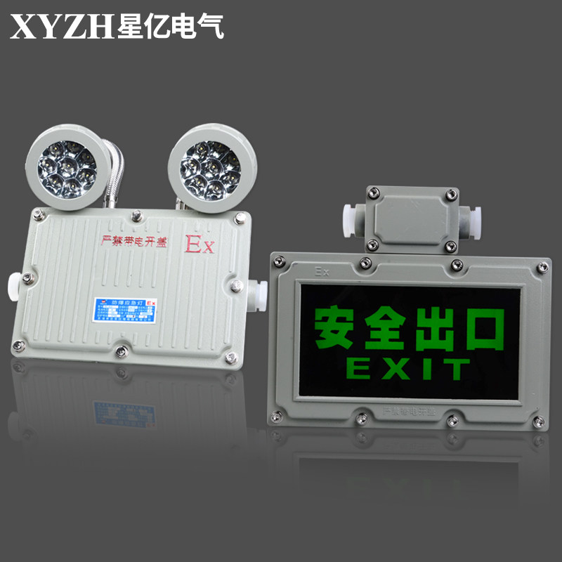 双头LED防爆应急灯光源标志灯安全出口照明停电应急灯具