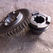 151手扶旋耕机犁刀传动齿轮齿合套 常州121 一套 送衬套一个