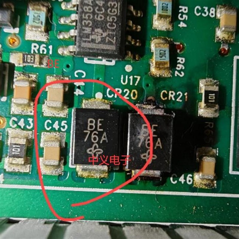 BE 汽车电脑板双向保护二极管DO214AA 全新进口