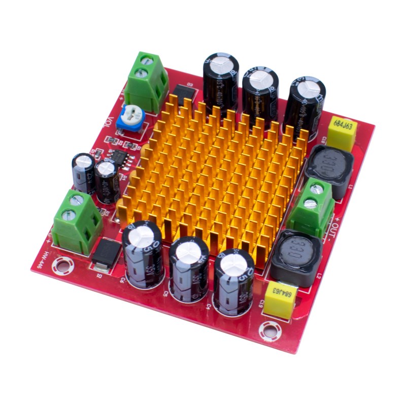 XH-544 单声道50W数字功放板 A36DA 数字音频放大板 2-24V