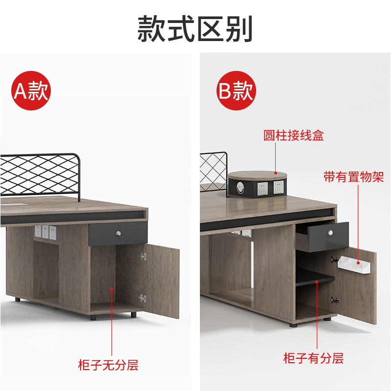 办公室桌子电脑桌职员办公桌8六四6人位桌椅组合屏风现代简约卡位