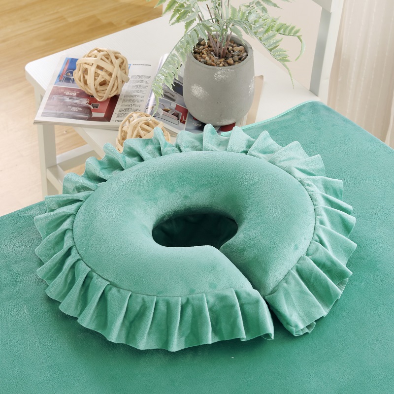 美容院趴枕乳胶枕脸垫u型趴枕胸趴枕 产后美容床枕头按摩床趴脸枕