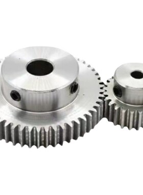 40cr45钢凸台正齿轮0.5模60齿0.560T B型国标圆柱直齿轮传动配件