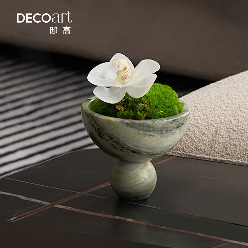 邸高家居客厅茶几边角几永生青苔藓微景观仿真造景装饰盘桌面摆件