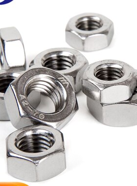 304不锈钢细牙螺母8mm反牙螺帽M610M12*1M14M16M18M20M22M24*1.5