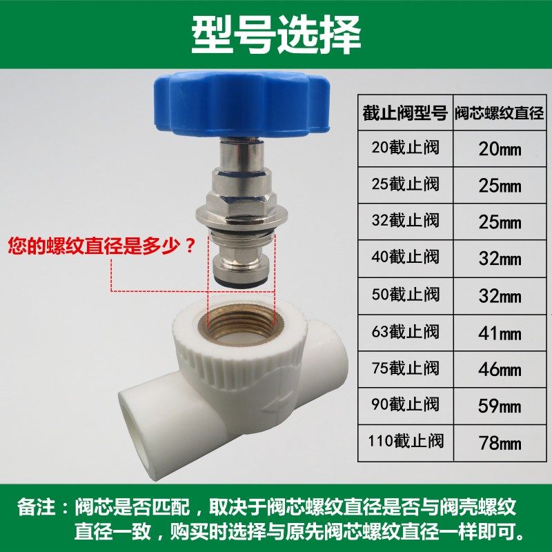 PPR截止阀阀芯20阀门芯25自来水管配件开关PE升降式全铜截止阀芯,橡塑材料及制品,塑料桶/塑料瓶/塑料罐,淘宝优惠券,粉丝福利购,淘宝优惠卷