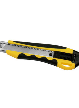 波斯工具 自动锁定包胶手柄美工刀 裁纸刀18mm BS310052