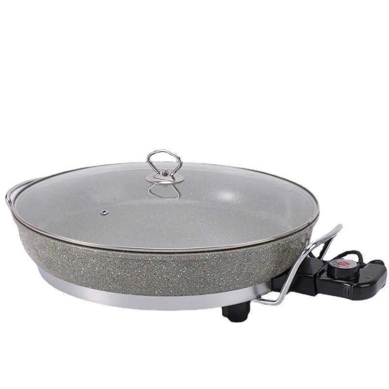 新款高档麦饭石大容量商用家用无油烟不粘多功能披萨电煎烤锅