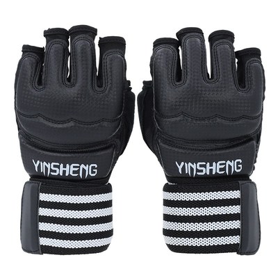 MMA散打拳击手套搏击女男UFC儿童训练成人打沙袋专用专业半指拳套