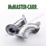 MCMASTER美国进口304不锈钢高抛光快速夹紧90度弯管接头4322k111