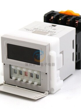 卓一数显通电2组延时时间继电器220V控制器ZYS48-A带复位暂停24V