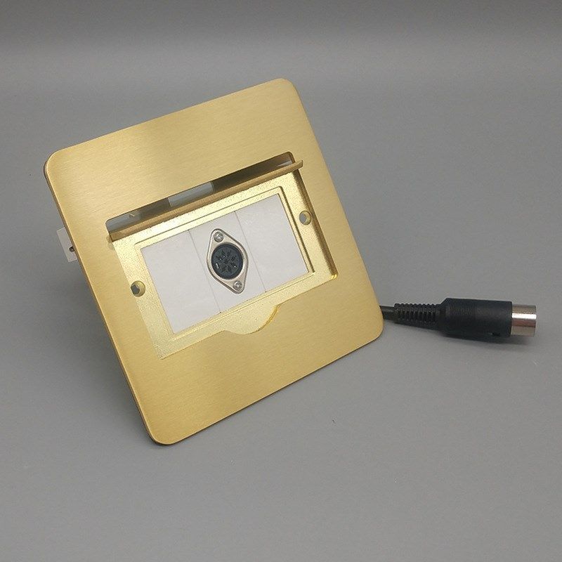 隐藏式单开门8芯手拉手会议话筒全铜八芯音频数字孔带延长线地插,电子/电工,开关/插座底盒,淘宝优惠券,粉丝福利购,淘宝优惠卷