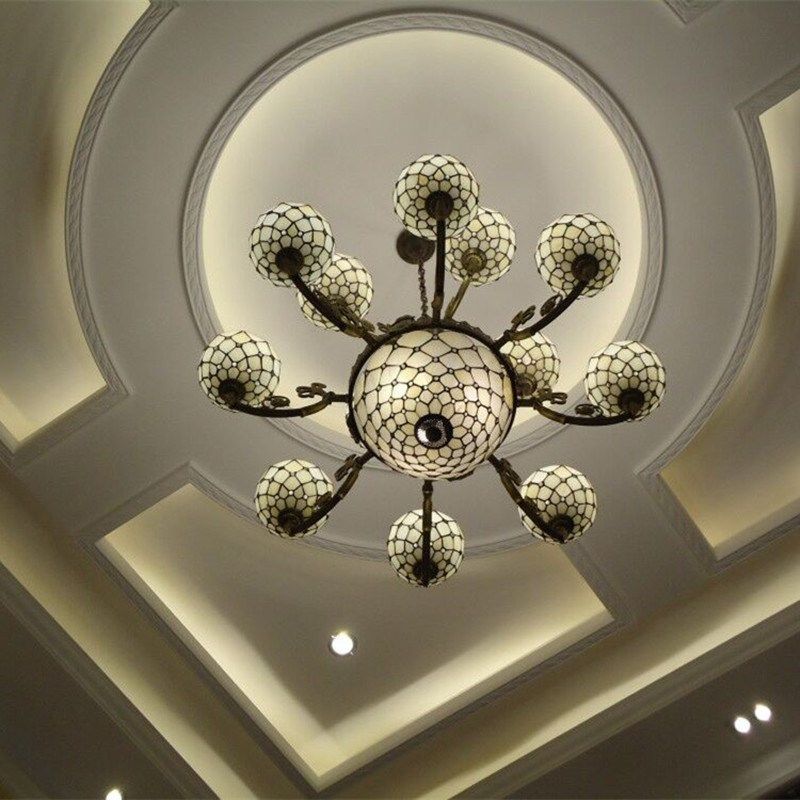 欧式蒂凡尼水晶工程灯酒店大堂别墅奢华大气吊灯复式楼客厅大吊灯